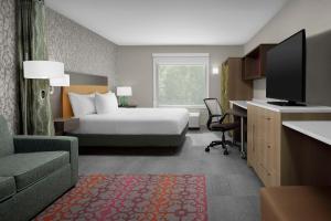 Voodi või voodid majutusasutuse Home2 Suites By Hilton Poughkeepsie toas