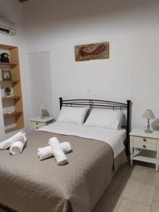 Posteľ alebo postele v izbe v ubytovaní Leros Breeze