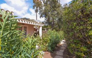 a small house in the middle of a garden at Bilocale in Costa Rei +12 photos