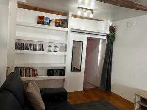 Posezení v ubytování Appartement moderne et chaleureux
