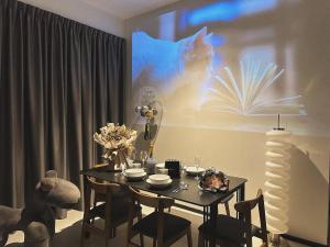 Posezení v ubytování DD Condominium 2Bedroom Sea view Georgetown Penang