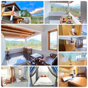 a collage of pictures of a house at Villa Nadiviya N01 in Bandung