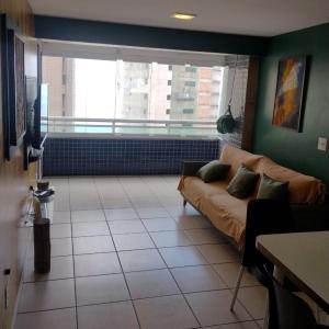 Posezení v ubytování Apartamento Em Fortaleza De Frente Para O Mar