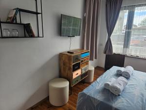 Postel nebo postele na pokoji v ubytování Вила Кула