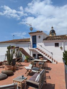 Balkón nebo terasa v ubytování Hostal de la Plaça - Hotel Boutique + 37 fotografií