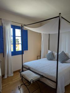 Postel nebo postele na pokoji v ubytování Hostal de la Plaça - Hotel Boutique