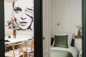 Ένα ή περισσότερα κρεβάτια σε δωμάτιο στο Tiny House Veluwse Vlucht