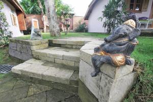 Zahrada ubytování Guesthouse Mooz