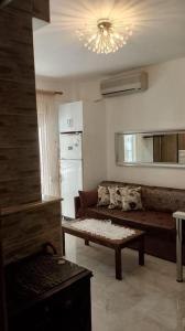 Kuchyň nebo kuchyňský kout v ubytování Strandnahe Wohnung in Chalkidiki