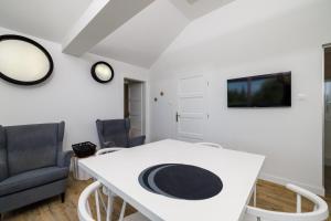 TV a/nebo společenská místnost v ubytování VILLA ERIKA 7 STUDIO