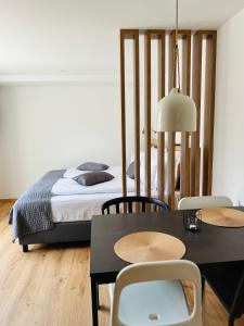 Postel nebo postele na pokoji v ubytování Apartma Neja