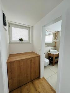 Koupelna v ubytování Apartma Neja