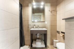 Koupelna v ubytování Hotel karel de stoute