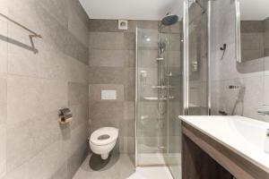 Koupelna v ubytování Hotel karel de stoute