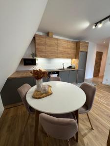 Η κουζίνα ή μικρή κουζίνα στο Apartament 2 Willa Bellevue
