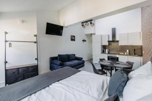 Voodi või voodid majutusasutuse Loft Schottenau toas