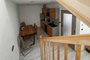 Kuchyň nebo kuchyňský kout v ubytování Enjoy apartments