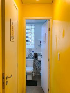 Koupelna v ubytování Lamparina Hostel
