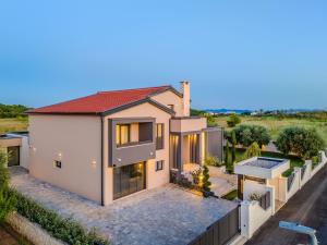 an aerial view of a house at Villa Klara in Privlaka