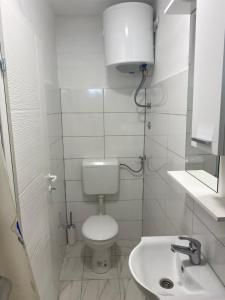 Koupelna v ubytování Rooms Lepara