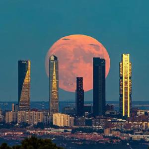 Udsigt til Puebla de Yeltes eller udsigt til byen taget fra lejligheden