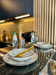 Afbeelding uit fotogalerij van InGalaxy Black Apartment in Szczecin +14 foto's