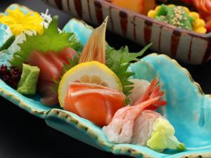 傳統日式旅館或附近的食物