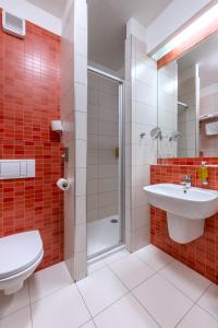Kupatilo u objektu Hotel Jezerka
