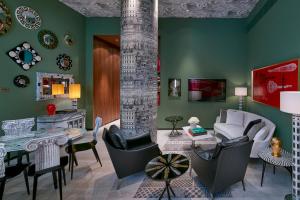 Posezení v ubytování Mandarin Oriental, Milan