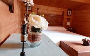 Postel nebo postele na pokoji v ubytování Casa Pinares de Roche