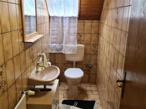 Koupelna v ubytování Ferienhaus Helene