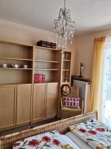 Postel nebo postele na pokoji v ubytování Gästehaus Hilda