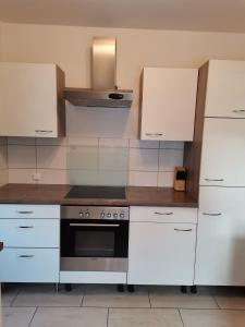 Kuchyň nebo kuchyňský kout v ubytování Gästehaus Hilda