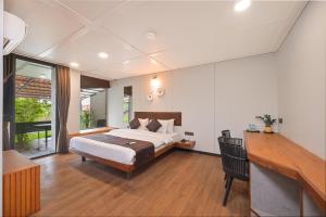 Postel nebo postele na pokoji v ubytování Bliss Nirvana Resort, Lonavala