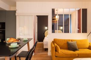 Χώρος καθιστικού στο La Belle Edith - Appt au cœur de Rennes