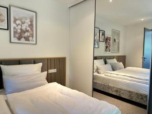 Postel nebo postele na pokoji v ubytování Boutique Hotel GreenLeaf