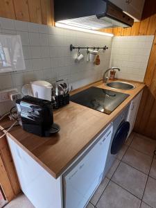 Kuchyň nebo kuchyňský kout v ubytování Appartamento Sole Alto