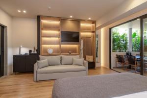Χώρος καθιστικού στο Evanik Chic Hotel