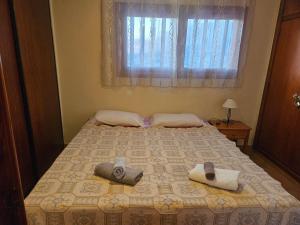 Ένα ή περισσότερα κρεβάτια σε δωμάτιο στο 2 bedroom apartment near Fanabe beach