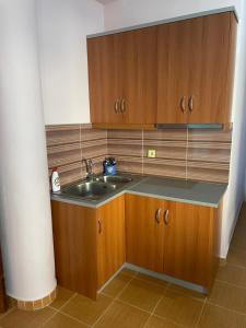 Kuchyň nebo kuchyňský kout v ubytování Bleta Rooms