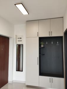 Kuchyňa alebo kuchynka v ubytovaní Híd Köz Penthouses Apartman