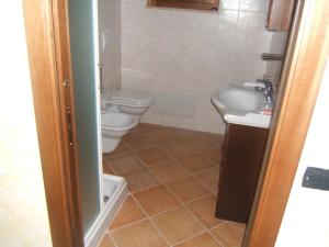 Koupelna v ubytování Agriturismo Il Vecchio Carro