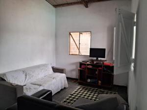Μια τηλεόραση ή/και κέντρο ψυχαγωγίας στο Casa aconchego
