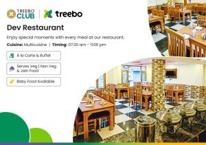 Restoran või mõni muu söögikoht majutusasutuses Treebo Dev With Valley View, Mall Road