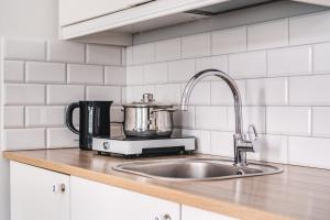 Kuchyňa alebo kuchynka v ubytovaní Apartament Parkowy w Polanicy Zdrój