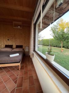 Postel nebo postele na pokoji v ubytování Myosotyss apartment
