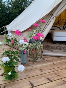 Ένα ή περισσότερα κρεβάτια σε δωμάτιο στο Glamping Ponsa