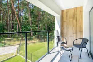 Balkón nebo terasa v ubytování Sea Shell Apartments Łukęcin