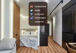 Postel nebo postele na pokoji v ubytování Apart Hotel Acropolis