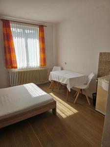 Postel nebo postele na pokoji v ubytování Levné ubytování Železná Ruda